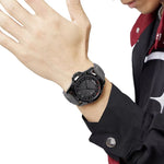 LinkMejor Men Casual Sport Watch Calendar Quartz Wrist Watch Waterproof Shock Resistant Men Watches Leather Strap
