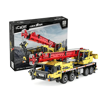 C61081 Static Version 1/20 Engineering Vehicle Truck Crane Technical MOC DIY Toys Building Block Brick Assembly Kit for Children Birthday Gift