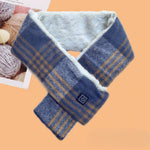 LinkMejor Electric Heating Scarf USB Powered Fast Heating Adjustable Temperature Washable Soft Fabric Warm Neck Wrap Comfortable Winter Warmer Thermal Scarf