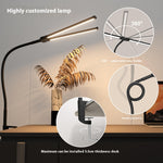 24W USB LED Desk Lamp Dimmable With 360° Rotatable Flexible Neck Ideal for Home Office & Bedroom