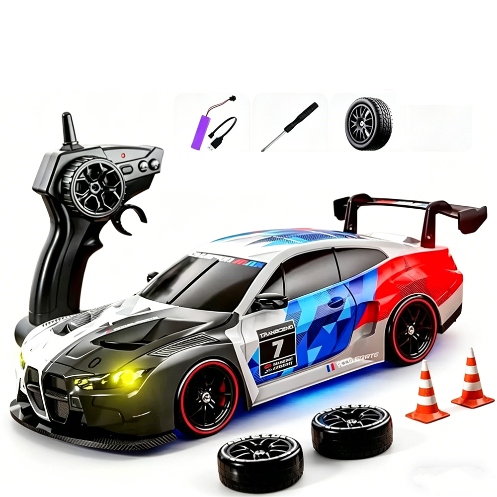 LinkMejor 8803 RTR 1/24 2.4G 4WD Drift RC Car High Speed Remote Control Racing LED Light On-Road Vehicles Models Toys