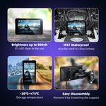 5inch Rotating Screen Motorcycle Wireless Carplay Android Auto Navigation GPS Monitor WIFI 5.0 BT