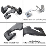 Car Seat Headrest Hook Fuax Leather Hidden Rear Hanging Rack Storage Rack Storage Bag Rear Luggage Rack