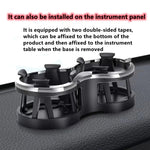 Car Cup Holder One Drag Two Drink Beverage Holder Car Drink Bottle Cup Holder Water Bottle Mount Stand Coffee Drinks Holder