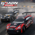HW Y1806 RTR 1/16 2.4G 4WD Drift RC Car High Speed Racer LED Light Radio Control On-Road Racing Vehicle Model Boys Gifts Toys