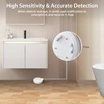 LinkMejor Tuya WiFi Smart Water Leak Alarm with 3 Water Sensors Sound and Light Alerts for Smart Home Automation and Leak Detection