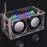 DIY bluetooth Speaker Kit with FM Radio 87.5-108MHZ DIY Soldering Project Practice Electronic Kit Solder Assembly Support U Disk TF Card AUX