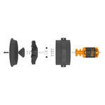 QX-Motor 64mm 12-Blade Ducted Fan EDF Unit CW/CCW With QF2822 2100KV 2300KV 3300KV 4300KV Brushless Motor For RC Airplane Jet