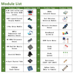 LinkMejor® Module Sensor Kit For Arduino with 0.96" OLED 1602 LCD Display Relay Servo Motor DHT11 for Starter Projects