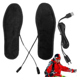 LinkMejor USB Rechargeable Heated Insoles Waterproof Winter Warm Shoe Insoles for Motorcycle Cycling Skiing Hiking Supplies