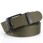 LinkMejor 120cm Men Tactical Belt Quick Release Outdoor Military Metal Belt Soft Wear-resistant Nylon Sports Ratchet Belt