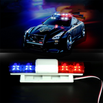 RC Car Parts LED Police Flash Light Alarming for 1/10 HSP Kyosho Tamiya Axial SCX10 D90 Vehicles Models Spare Accessories