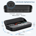 LinkMejor M22 Universal Car HUD Multifunctional Display Head-Up Display GPS Speedometer Compass USB Rechargeable