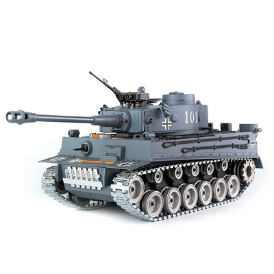 LinkMejor 812 813 826 827 RTR 1/18 2.4G RC Battle Tank German Tiger Panther lV lll Metal Track Road Wheels Smoke Shooting Sound LED Light Electric Remote Control Simulated Vehicles Models Toys