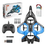 LinkMejor S83 2.4G EPP Glider Altitude Hold Mode 360° Roll 4 Motors 4CH LED RC Drone Airplane Quadcopter Stunt Fighter RTF