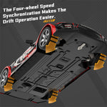 HW Y1806 RTR 1/16 2.4G 4WD Drift RC Car High Speed Racer LED Light Radio Control On-Road Racing Vehicle Model Boys Gifts Toys