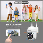 LinkMejor SH061 1080P 2MP HD WiFi Home Security Camera PTZ AI Wireless Monitoring Camera Night Vision Human Detection Two-way Intercom IP66 Waterproof Video Surveillance CCTV Cameras