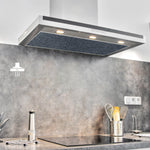 Cut-to-Fit Activated Carbon Cooker Hood Filter Sheet 57×47cm Universal Range Hood Grease Filter Pad Odor Absorbing