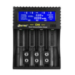 LinkMejor CH4 Battery Charger Li-ion Li-fe Ni-MH Ni-CD Smart Fast Charger for 18650 26650 6F22 9V AA AAA 16340 14500 Battery Charger