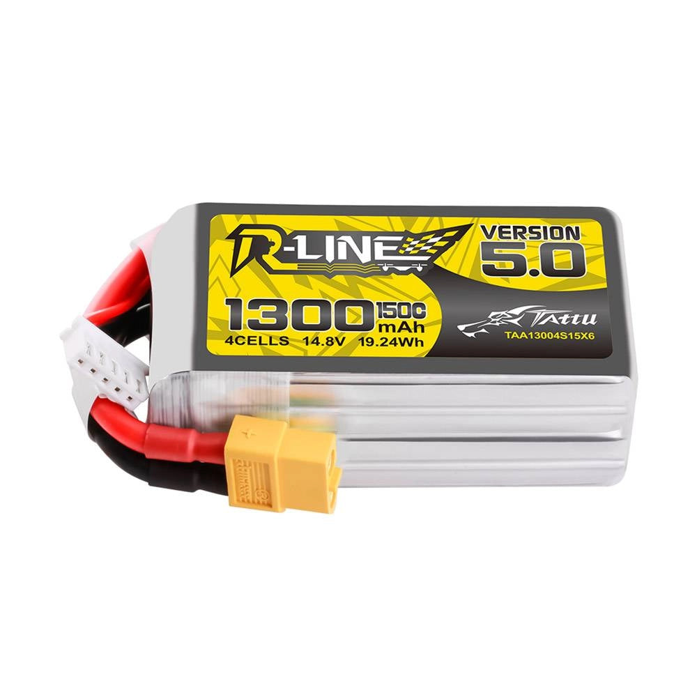 LinkMejor R-Line Version 5.0 14.8V 1300mAh 150C 4S LiPo Battery XT60 for RC Drone
