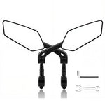 LinkMejor 1 Pair Bicycle Rearview Mirror 360° Rotation Anti-glare HD Wide Range Bike Handlebar Reflector Mirror for MTB Motorcycle E-bike