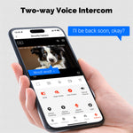 LinkMejor 3MP Tuya Smart WiFi Indoor Camera Wireless PTZ HD Night Vision Motion Detect Two-way Intercom Home Security Monitoring Works with Alexa Google Assistant