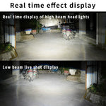 Infitary 12-36V Pair H4 LED Projector Headlight 6500K 55W Headlamp Universal for Cars and Motorcycles IP68 Waterproof