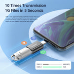 Toocki USB-C to Micro/USB-A to USB-C/USB-C to USB-A Adapter Converter for Xiaomi for Samsung Huawei OTG Connector