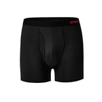 3pcs Men's Black Boxer Briefs Breathable Comfy Boxer Trunks, Elastic Sports Shorts, Men's Casual Underwear For Daily Wear S-XL
