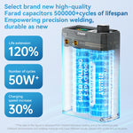 AWithZ UKF10 Spot Welding Machine Super Farad Capacitor Type C Charging Portable Compact Automatic Manual Modes Precision Welding Tool