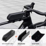 LinkMejor 2L Waterproof Bicycle Top Tube Bag Convenient Zipper Large capacity Bike Front Frame Bag with Bolt Belt for MTB Riding