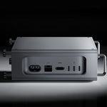 LinkMejor QT01 Mini Aluminum Alloy Computer Case for Mac Mini M4/M4 Pro with Magnetic Side Stand Dustproof Shockproof Expansion Case
