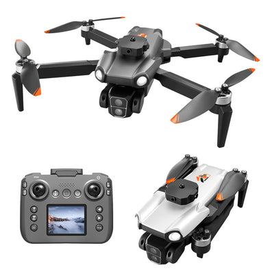 LinkMejor S119 WiFi FPV with LCD Screen Controller HD Dual Camera Servo Gimbal 360° Obstacle Avoidance Brushless Foldable RC Drone Quadcopter RTF