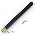 LinkMejor Wood Lathe Truning Tools Grip Handle for Square 12mm Round Turning Tool bar