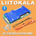 LiitoKala 4S 12V 200A 300A Battery Management System LiFePO4 Protection Board High Current Overcharge Overdischarge Protection Automotive Starter