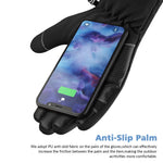 LinkMejor Outdoor Winter Gloves Motorcycle Touch Screen Snow Glove Waterproof Thermal Gloves for Riding Skiing Fishing