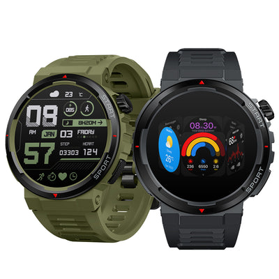 [2024 World Premiere]LinkMejor Ares 3 Plus 1.43 inch AMOLED Stainless Steel Navigation Crown IP68 Waterproof Realtek8773 Voice Calling 100+ Sport Modes 24H Health Monitor SpO2 Smart Watch