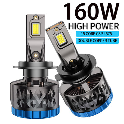 Infitary Pair Car LED Headlight Modification 160W Per Pair Lamp Bulb 6500K Bright White Car Lights  IP68 Waterproof Rating