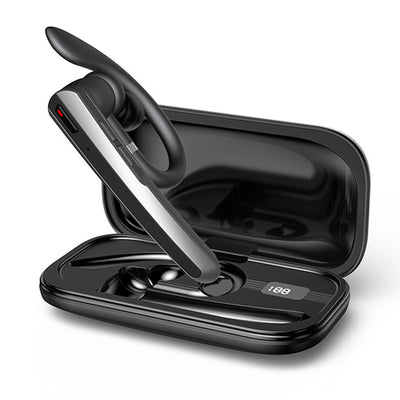BX-N19-JL TWS Earbuds bluetooth 5.4 Earphone 10mm Dual Composite Diaphragm Coil AAC Audio Dual Mic ENC Noise Cancelling 52H Playback 0.03s Low Game Delay Ergonomics Earhooks Sports Headphones with Charging Case