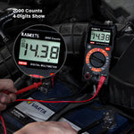 EU Direct KAIWEETS KM100 Digital Multimeter AC/DC Voltage DC Current Resistance Tester Top Safety Features Best for Electrician and DIY Testing