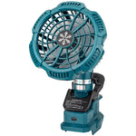 Portable Camping Fan 14.4-18V Battery Powered Clip On Fan 3 Speed Settings 2150-3300RPM Lightweight for Outdoor Stroller Tent