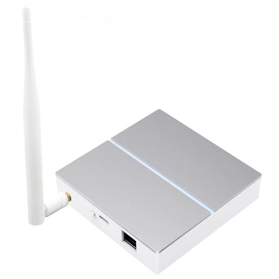 GW60-Wired Tuya Zigbe Smart Hub Gateway Bridge with Antenna Wired Mesh Hub for Home Automation Works with Alexa Google Home