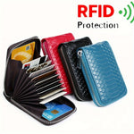 Business PU Leather ID Credit Card Holder Handbag Multi Card Leather Coin Purse Vertical Imitation Snake Texture Zipper Organ Bag
