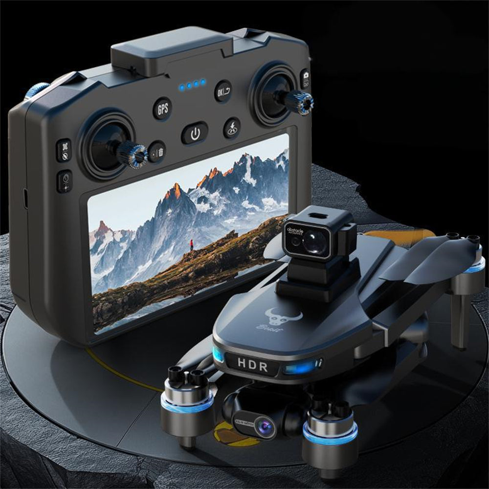 LinkMejor SG109 MAX 2 GPS 3KM 5G Repeater FPV with 6.5inch LCD Screen Controller 4K HD Camera 3-Axis Mechanical Stabilization Gimbal 360° Obstacle Avoidance Brushless Foldable RC Drone Quadcopter RTF