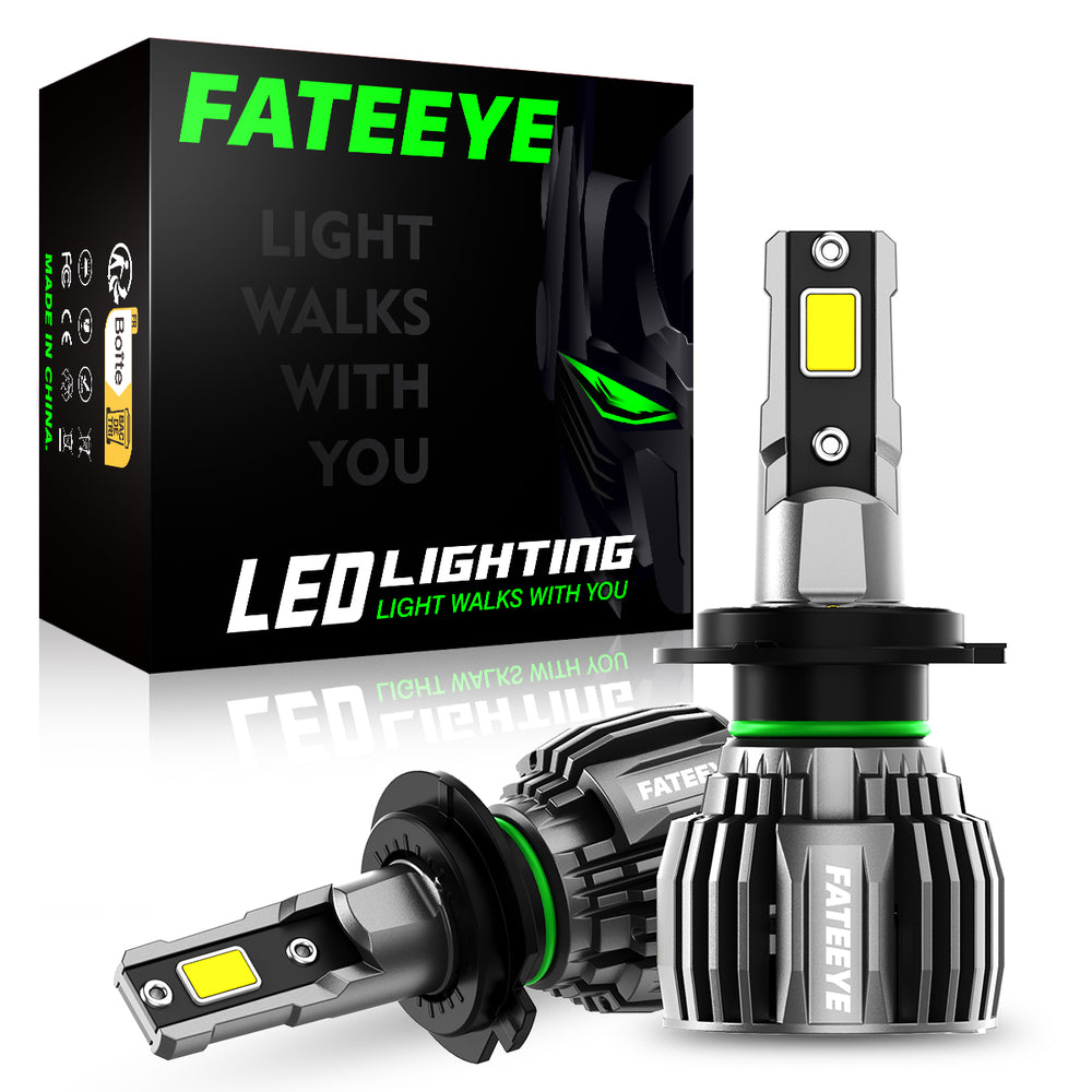 LinkMejor A700-F6 2PCS 60W LED Car Headlight Bulbs 13000LM LED Front Headlamp 6500K IP68 Waterproof for Car Modification