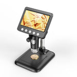4.3 Inch Digital Microscope 50X-1000X Magnification 2 Million Pixel HD Camera 8 LED Lights Portable USB Rechargeable Industrial Inspection Tool