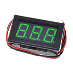 AC 70-500V 0.56inch Two-wire Digital Voltmeter LED Digital Display 2 Wires Red Green Blue Display AC Voltage Meter Head AC220V Mains Power 380V Industrial Power