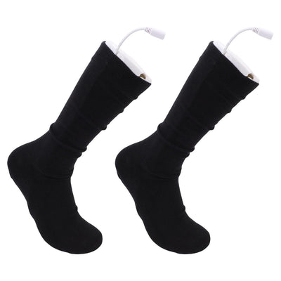 Dual-sided Heated Winter Cotton Socks for Men and Women USB Rechargeable Electric Heated Long Thermal Stockings for Outdoor Skating Skiing Hunting Fishing