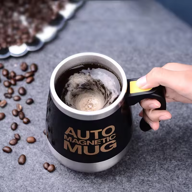 IPRee 400ml Automatic Self Stirring Magnetic Mug 304 Stainless Steel Coffee Milk Mixing Cup Creative Blender Smart Mixer Thermal Cups