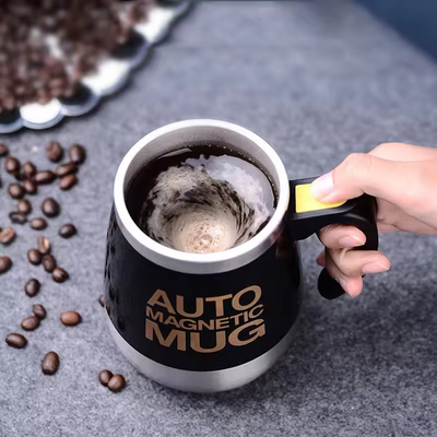 IPRee 400ml Automatic Self Stirring Magnetic Mug 304 Stainless Steel Coffee Milk Mixing Cup Creative Blender Smart Mixer Thermal Cups